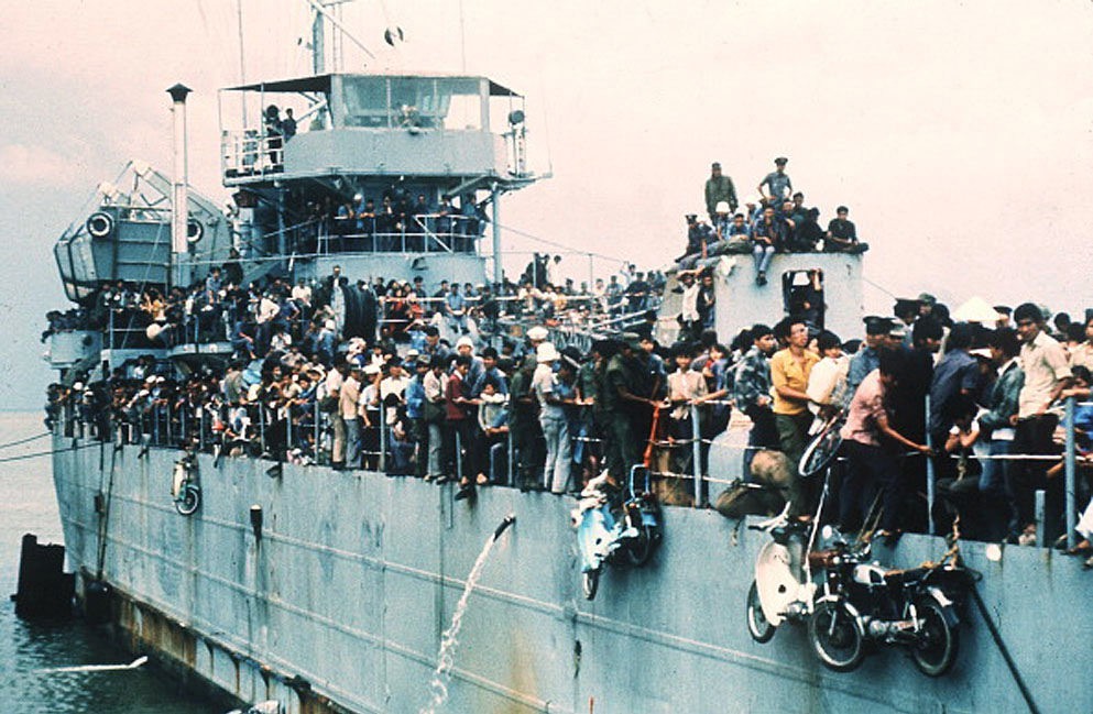 The Fall of Saigon, Vietnam in April, 1975